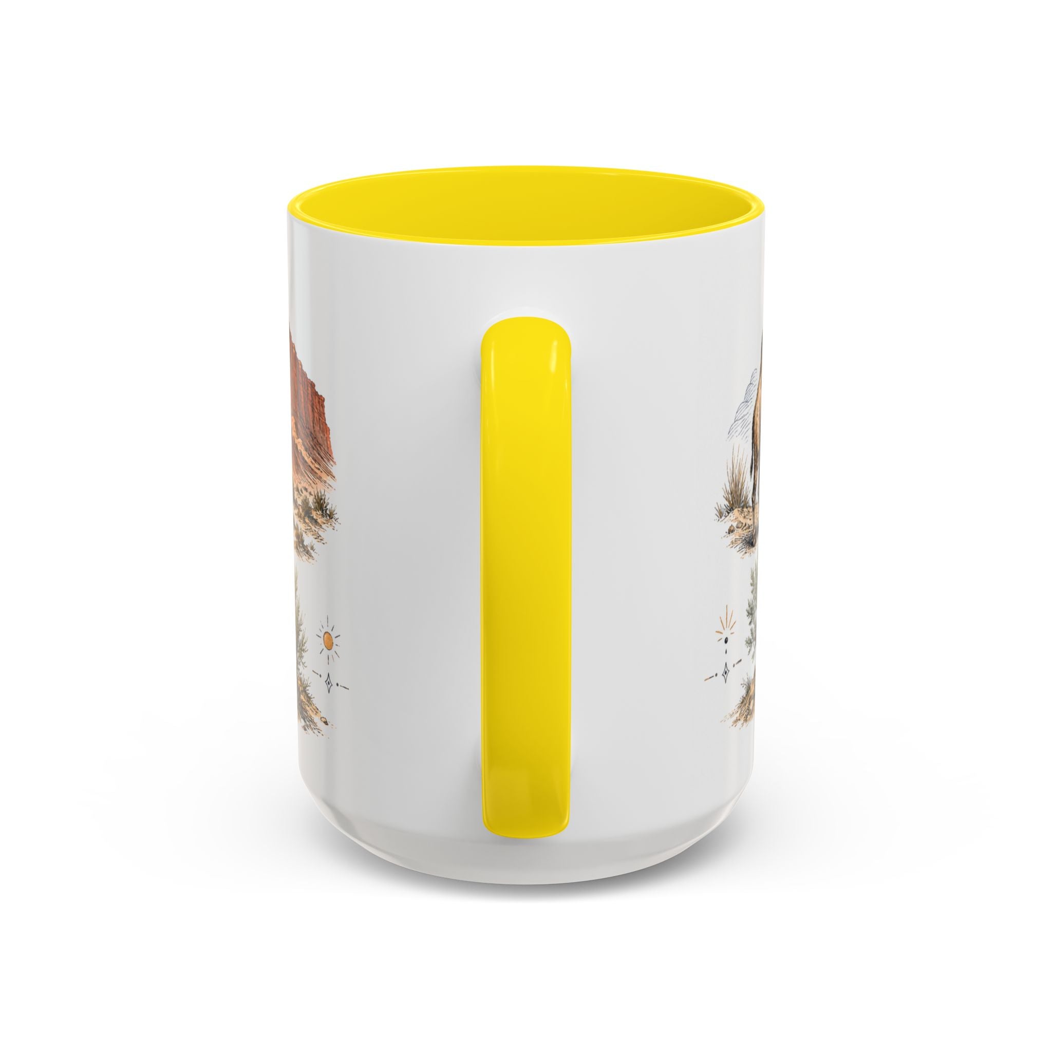 Gobi Desert Mug, Mongolia Travel Souvenir, Bucket List Gift, Accent Ceramic Coffee Mug 11oz 15oz