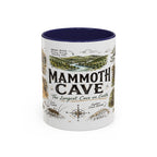 Mammoth Cave National Park Coffee Mug | Kentucky Cave Exploration Hiking Gift | Accent Color Ceramic 11oz 15oz
