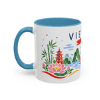Vietnam Coffee Mug | Travel Souvenir Accent Mug | Country Gift Ceramic Cup 11oz 15oz