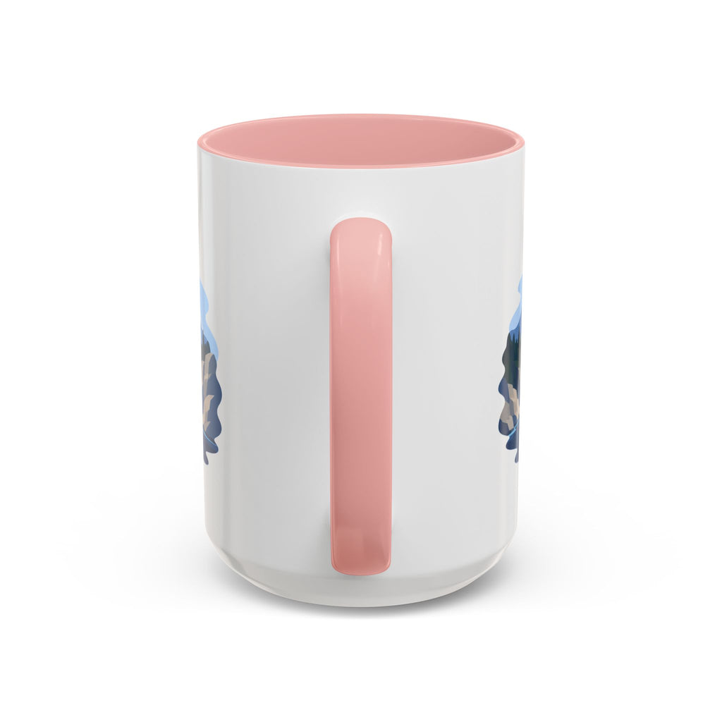 Glacier Bay National Park Coffee Mug | Solid Color Block Park Souvenir | 11oz 15oz Accent Mug
