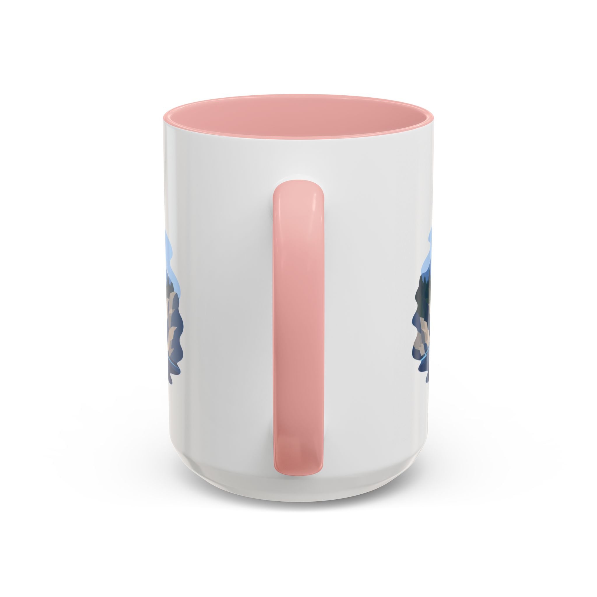 Glacier Bay National Park Coffee Mug | Solid Color Block Park Souvenir | 11oz 15oz Accent Mug