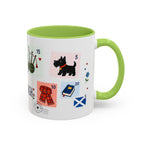 Edinburgh Coffee Mug | Postage Stamp Collage Mug | Travel Souvenir Accent Cup 11oz 15oz