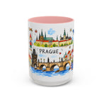 Prague Travel Mug | European City Souvenir Accent Coffee Mug | 11oz 15oz Ceramic Cup