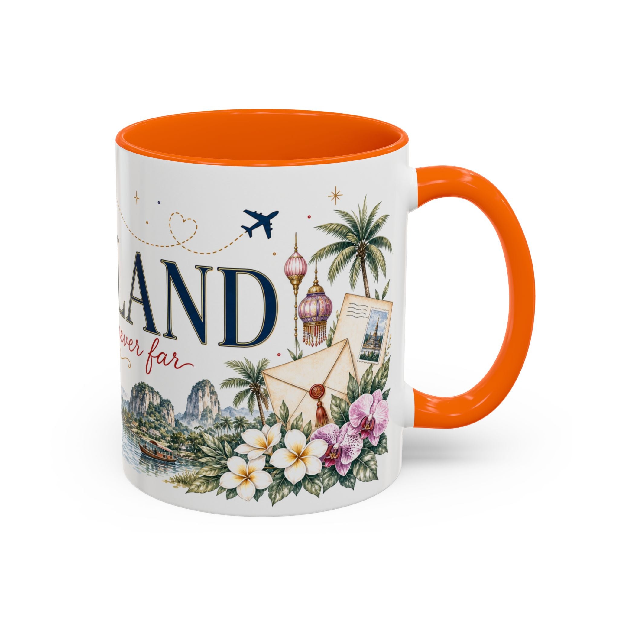 Thailand Home Country Mug | Moving Away Gift | Long Distance Friendship | 11 oz 15 oz Accent Mug