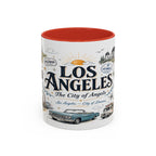 Los Angeles Coffee Mug | California Souvenir City Gift | Accent Color Ceramic 11oz 15oz