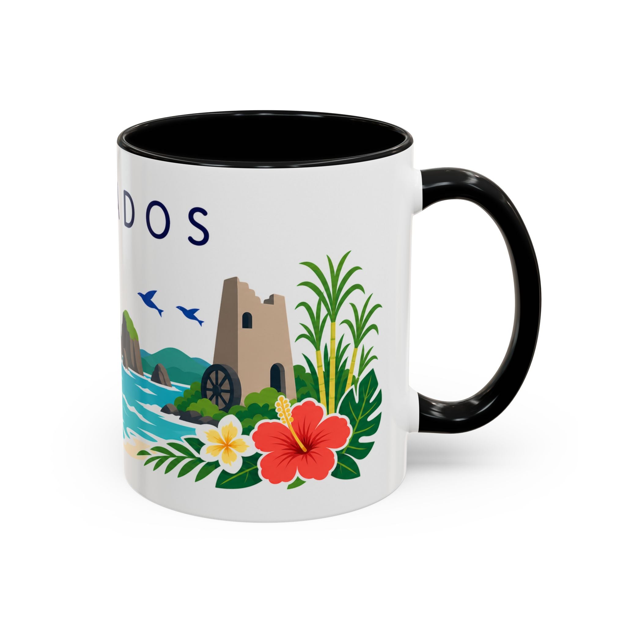 Barbados Coffee Mug | Travel Souvenir Accent Mug | Country Gift Ceramic Cup 11oz 15oz