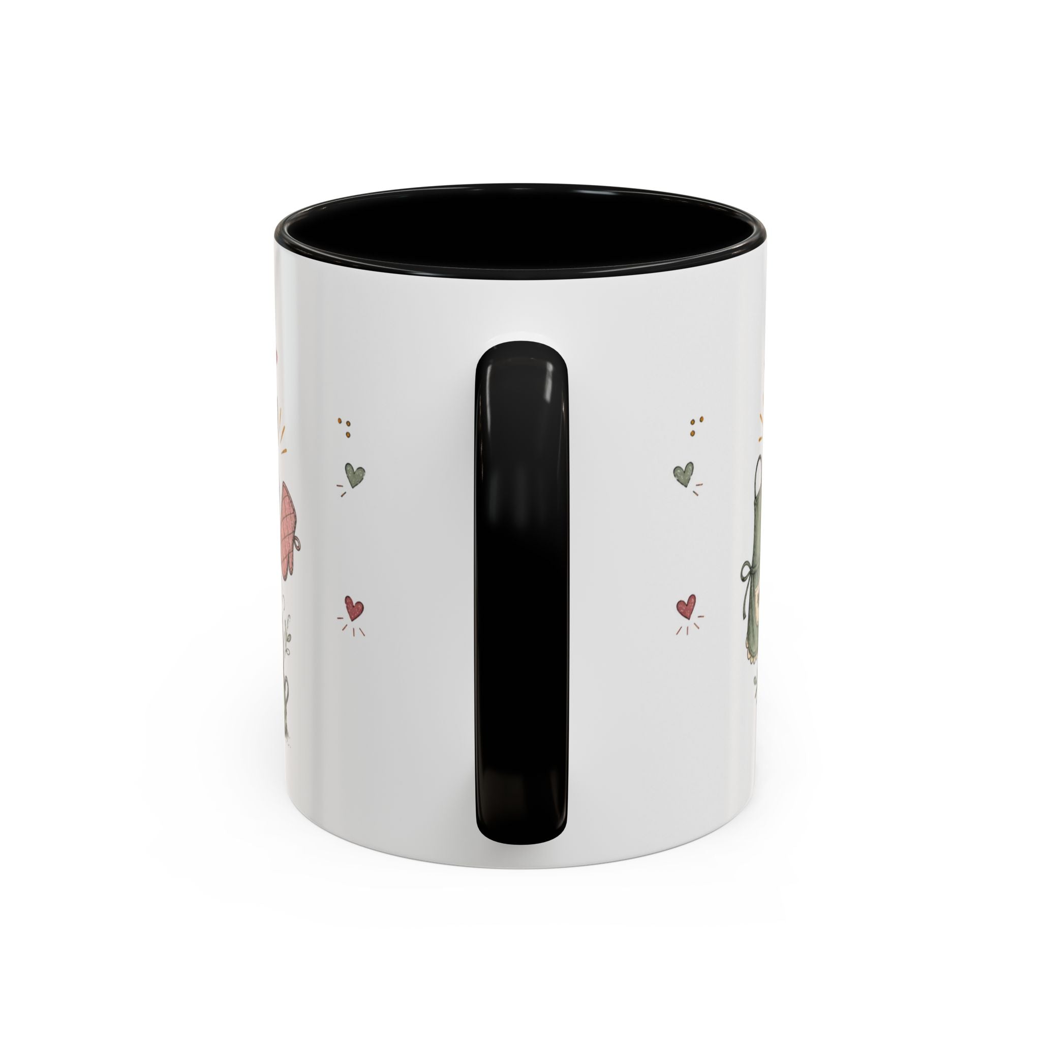 Grandma's Kitchen Hugs Coffee Mug | Gift From Grandkids | Accent Color Ceramic 11oz 15oz