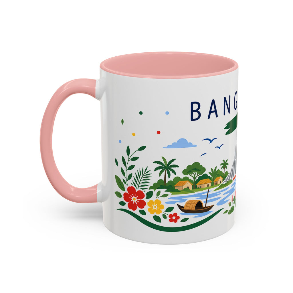 Bangladesh Coffee Mug | Travel Souvenir Accent Mug | Country Gift Ceramic Cup 11oz 15oz