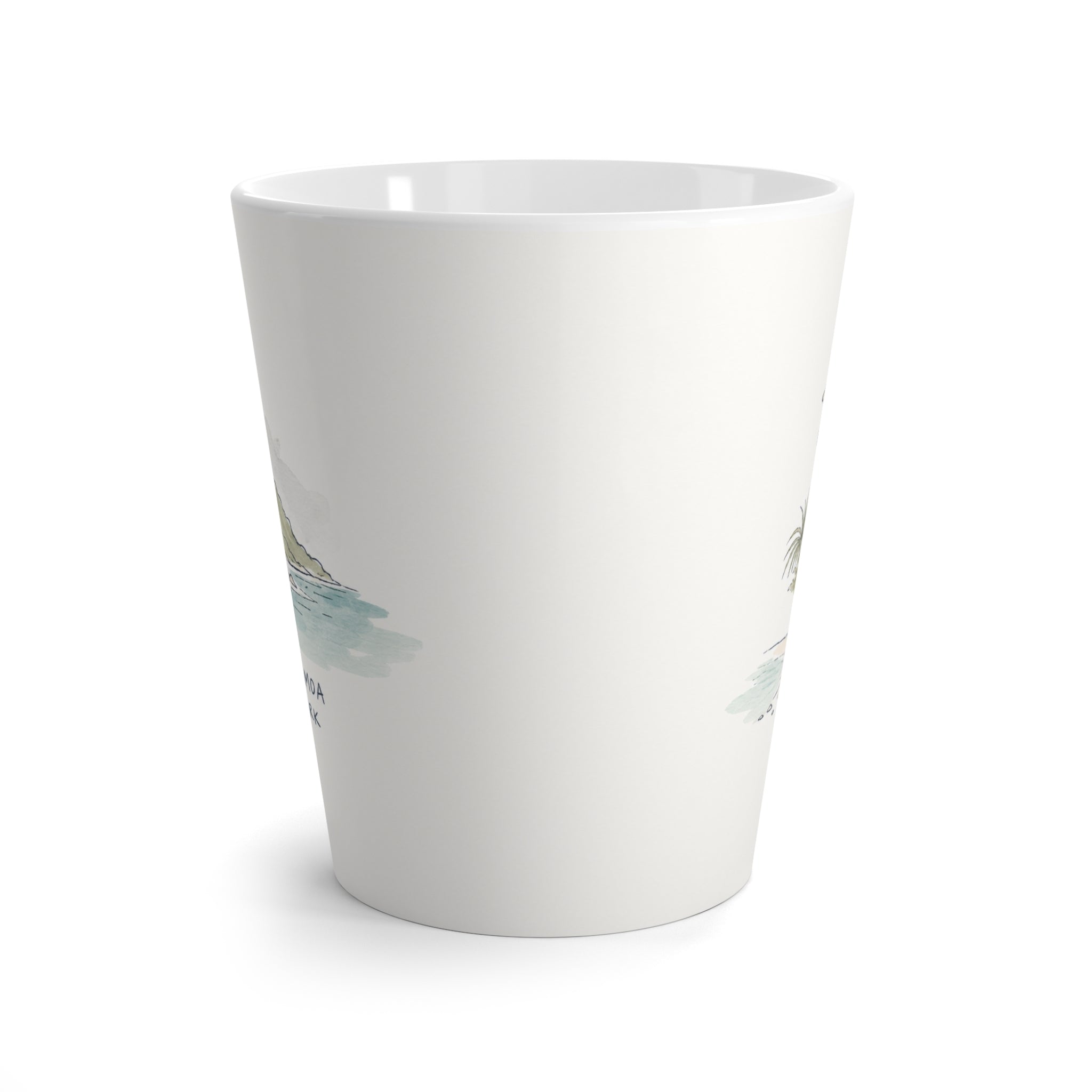 American Samoa National Park Latte Mug | Pastel Watercolor Nature Coffee Cup | 12 oz Travel Souvenir Gift