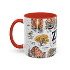 Zion National Park Coffee Mug | Hiking Camping Nature Gift | Accent Color Ceramic 11oz 15oz