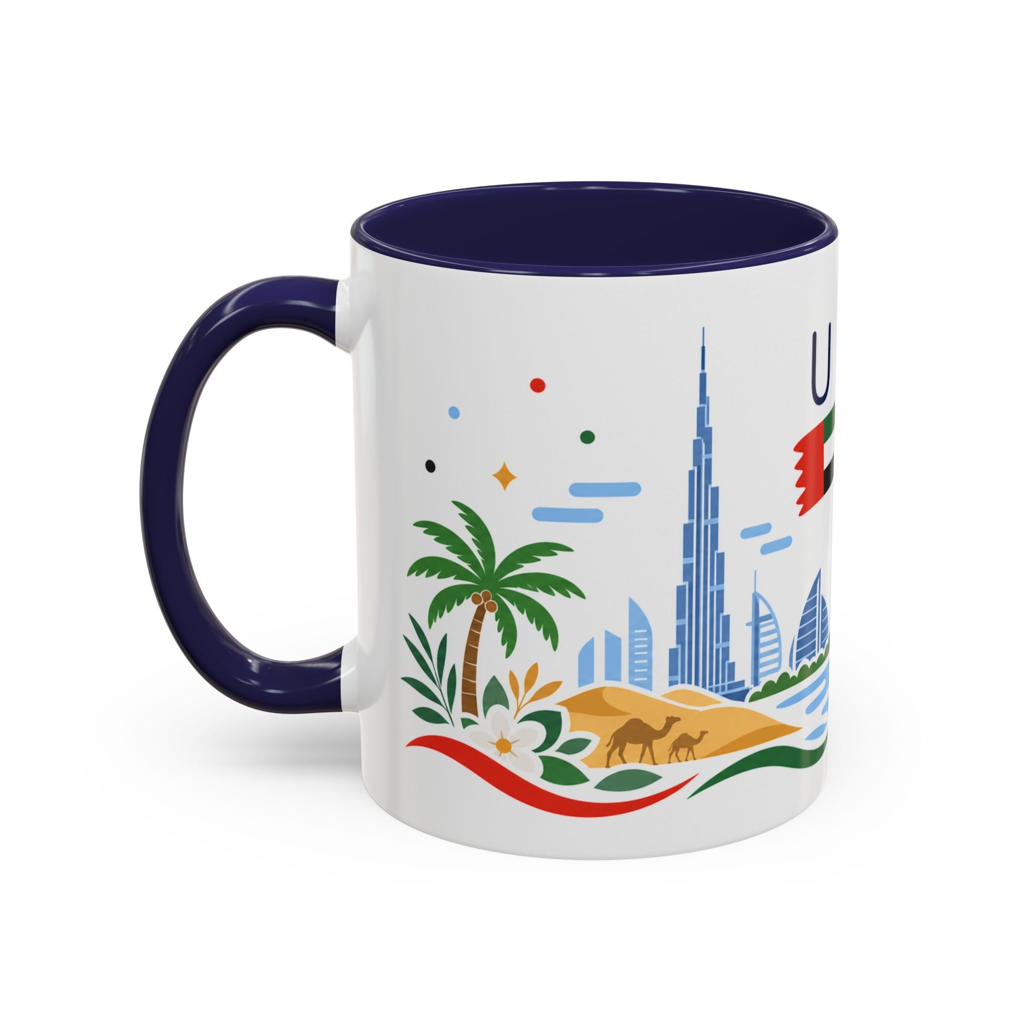 United Arab Emirates Coffee Mug | Travel Souvenir Accent Mug | Country Gift Ceramic Cup 11oz 15oz