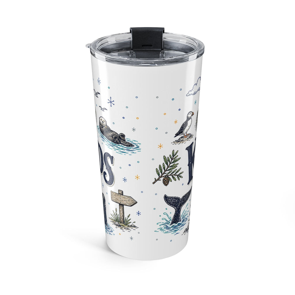 Kenai Fjords National Park 20oz Tumbler | Alaska Coastal Wildlife Hiking Gift | Insulated Stainless Steel Travel Cup