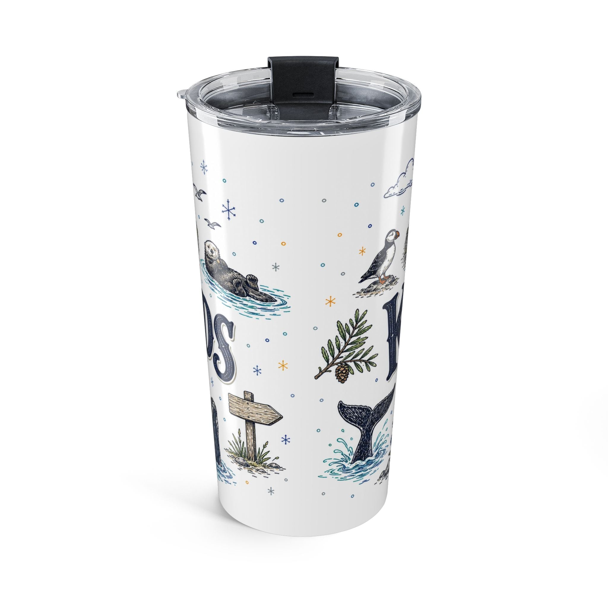 Kenai Fjords National Park 20oz Tumbler | Alaska Coastal Wildlife Hiking Gift | Insulated Stainless Steel Travel Cup