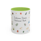 Indiana Dunes National Park Christmas Mug | Watercolor Travel Souvenir | Holiday Gift | Accent Ceramic Coffee Cup 11oz 15oz