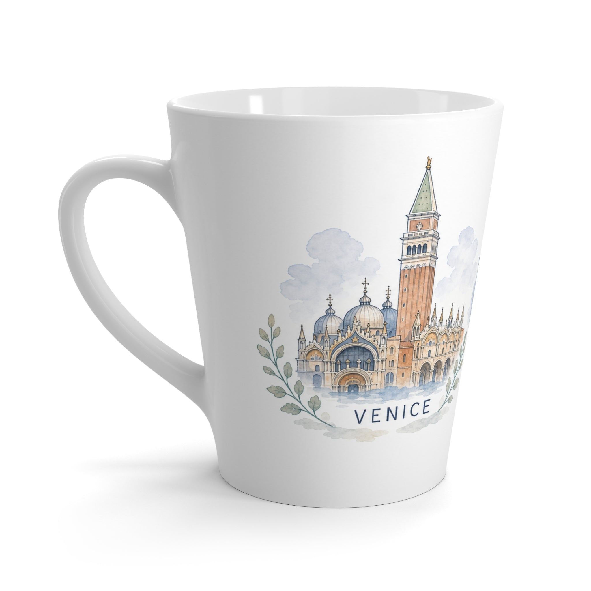 Venice Latte Mug | Watercolor City Travel Mug | 12 oz Ceramic Souvenir Gift