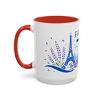 France Coffee Mug | Travel Souvenir Accent Mug | Country Gift Ceramic Cup 11oz 15oz