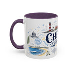 Chennai Coffee Mug | India Souvenir Travel Gift | Accent Color Ceramic 11oz 15oz