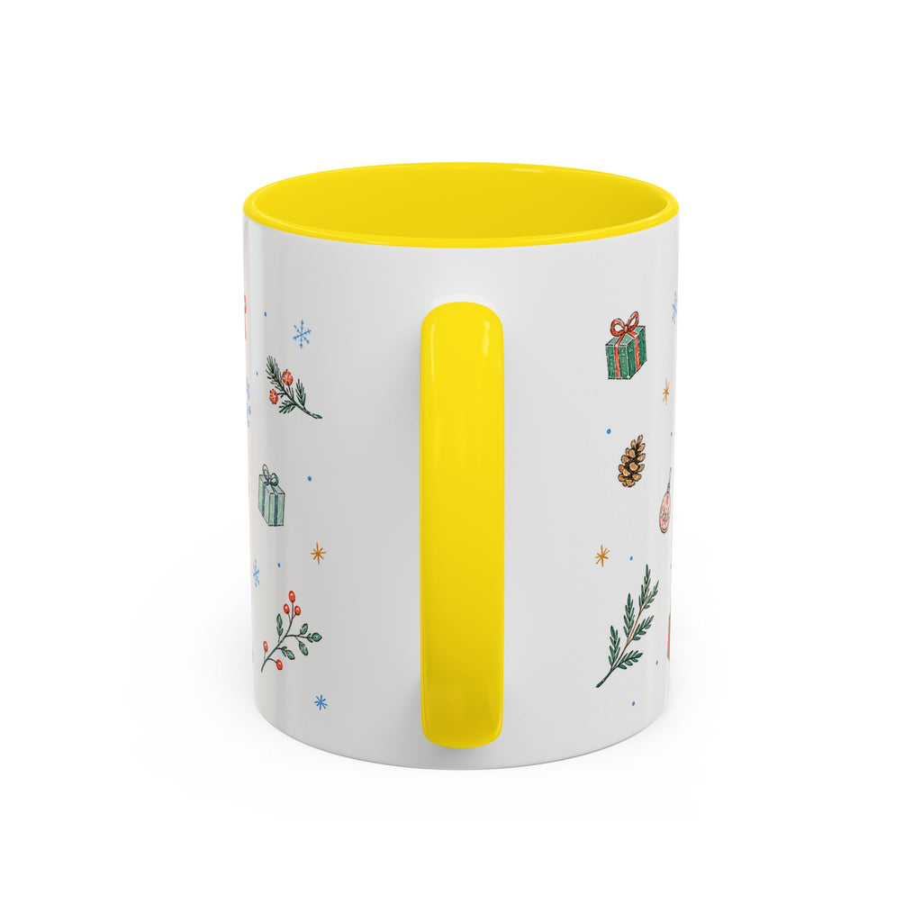 Rocky Mountain National Park Christmas Mug | Watercolor Travel Souvenir | Holiday Gift | Accent Ceramic Coffee Cup 11oz 15oz