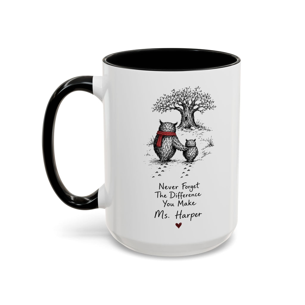 Personalized Wise Owl Teacher Mug | Owl Always Love Teaching | Custom Name Teacher Gift | 11oz 15oz
