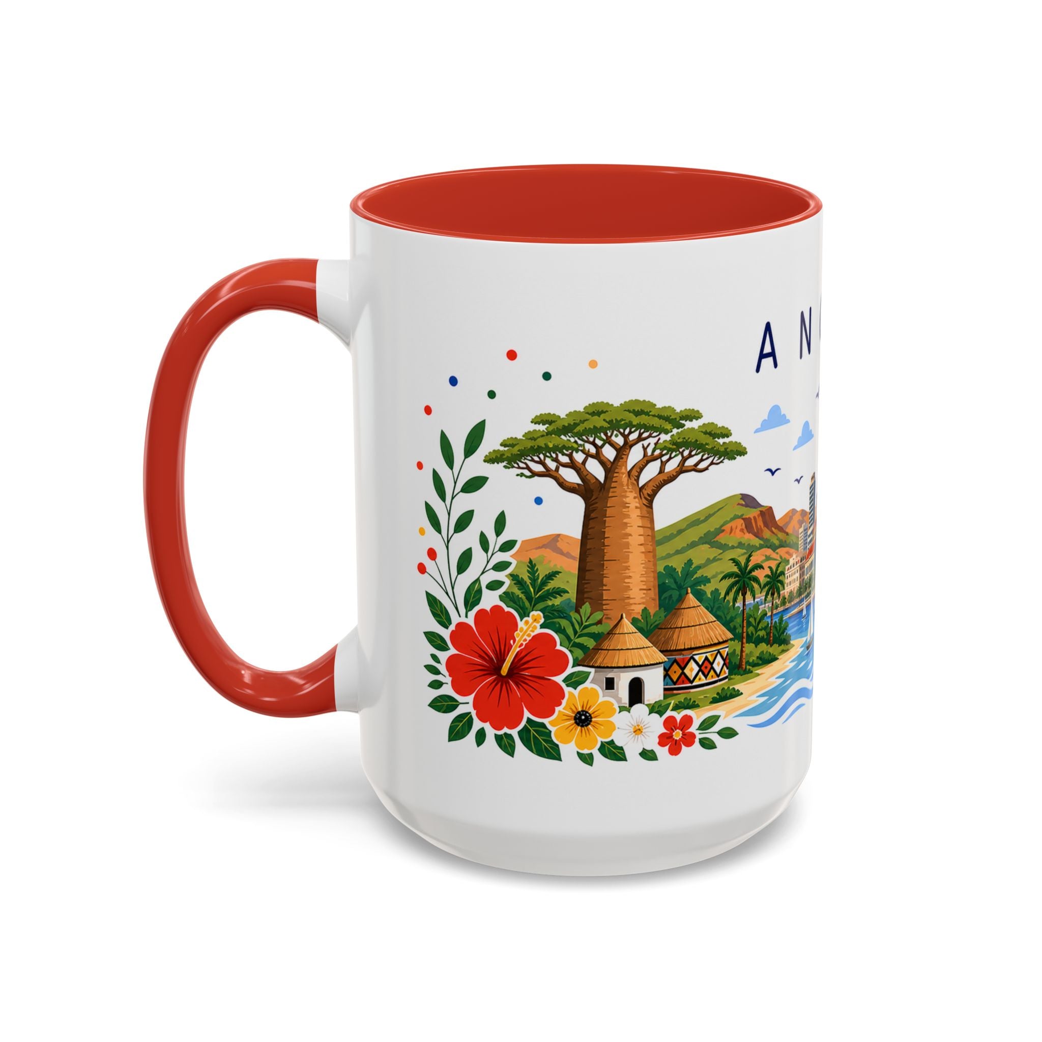 Angola Coffee Mug | Travel Souvenir Accent Mug | Place Gift Ceramic Cup 11oz 15oz