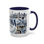 Argentina Soccer Coffee Mug | Soccer Fan Gift | Accent Color Ceramic 11oz 15oz Match Day Cup