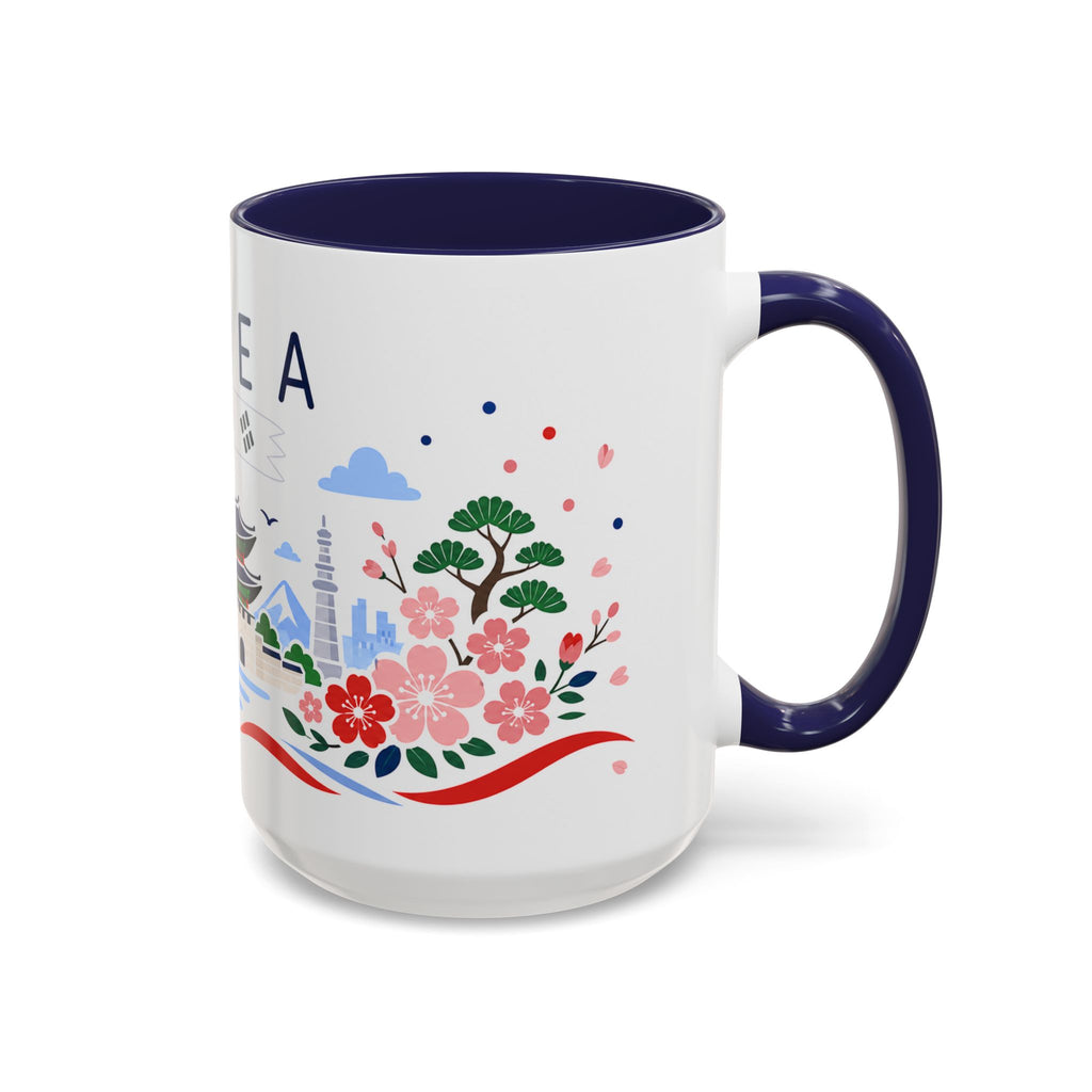 South Korea Coffee Mug | Travel Souvenir Accent Mug | Country Gift Ceramic Cup 11oz 15oz
