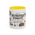 Petrified Forest National Park Coffee Mug | Arizona Painted Desert Fossil Gift | Accent Color Ceramic 11oz 15oz