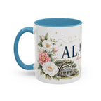Alabama State Map Mug | Coastal Scenery, Botanical Accents, Homesick Gift