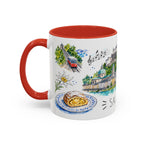 Salzburg Illustrated Travel Mug | City Souvenir Accent Coffee Mug | 11oz 15oz Ceramic Cup