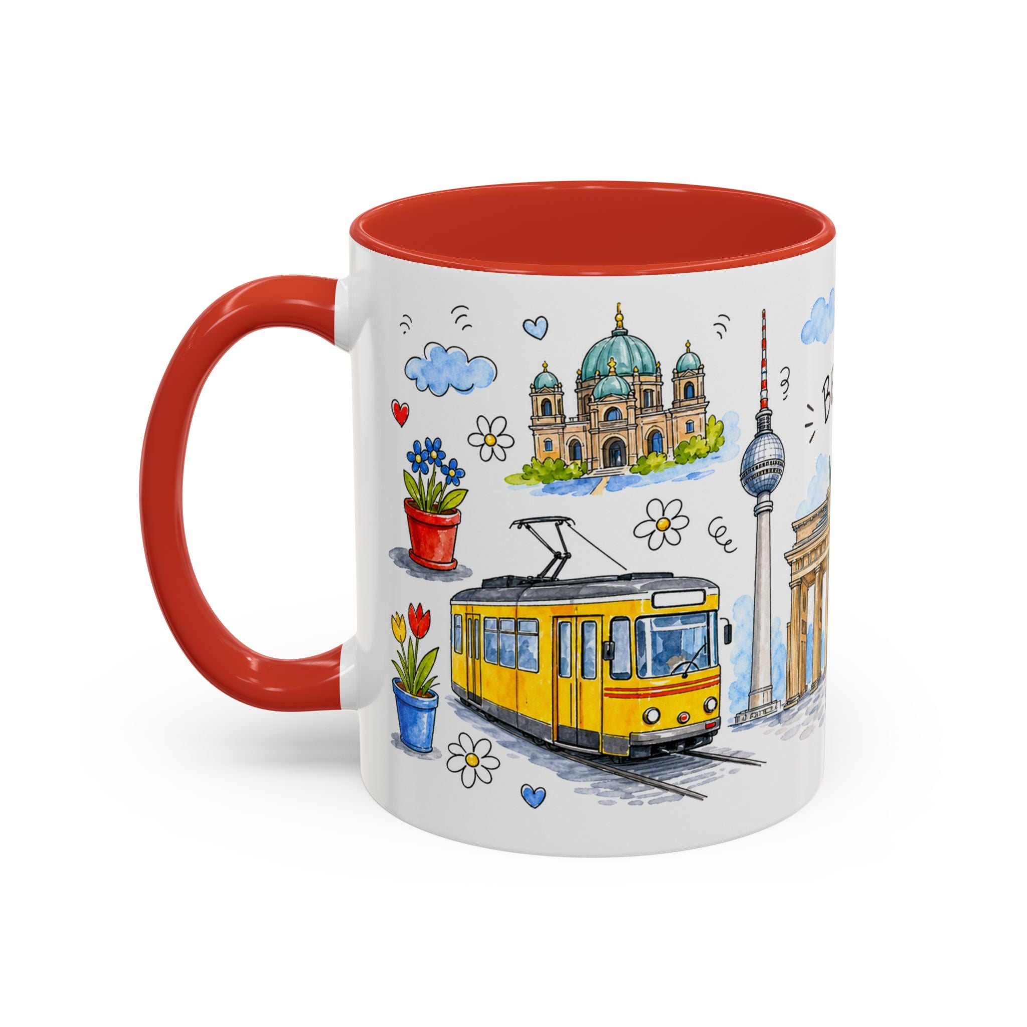 Berlin Travel Mug | European City Souvenir Accent Coffee Mug | 11oz 15oz Ceramic Cup