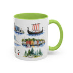 Oslo Illustrated Travel Mug | City Souvenir Accent Coffee Mug | 11oz 15oz Ceramic Cup