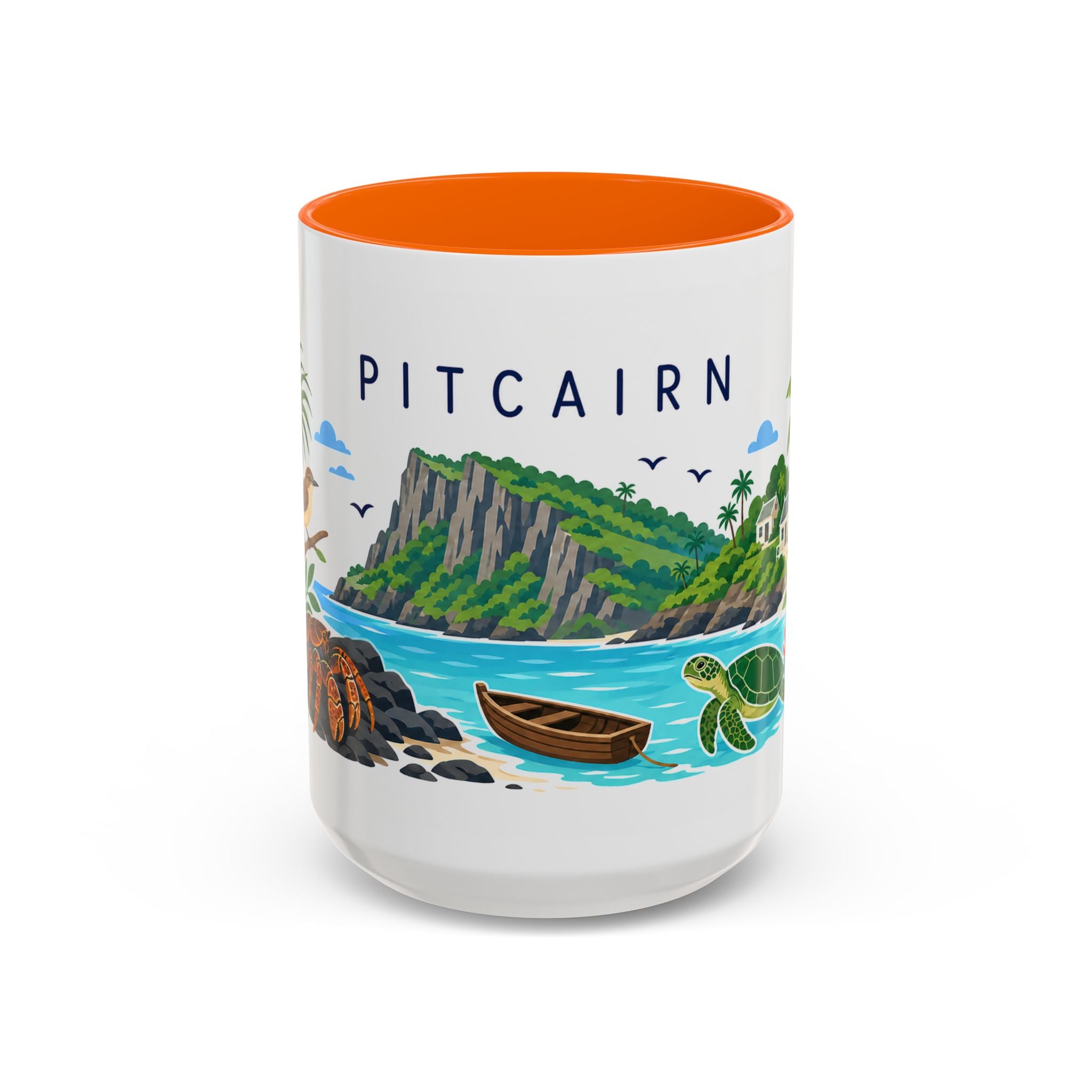 Pitcairn Coffee Mug | Travel Souvenir Accent Mug | Country Gift Ceramic Cup 11oz 15oz