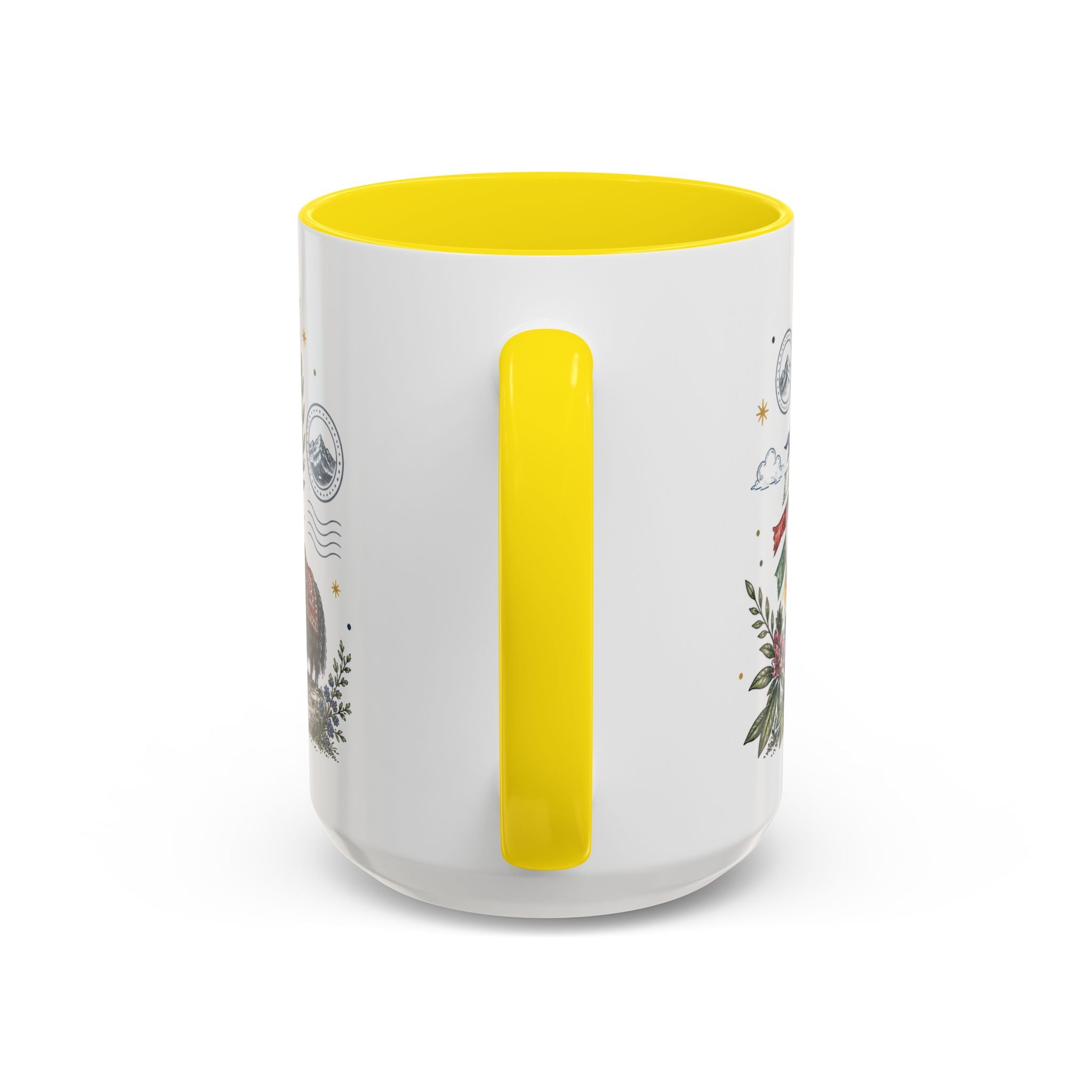 Himalaya Coffee Mug | Travel Destination Souvenir Gift | Accent Color Ceramic 11oz 15oz