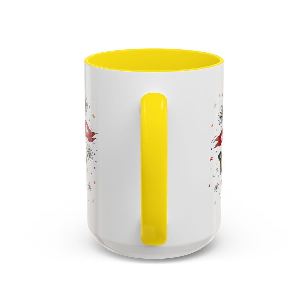 Switzerland Coffee Mug | World Cup Soccer Fan Gift | Accent Color Ceramic 11oz 15oz
