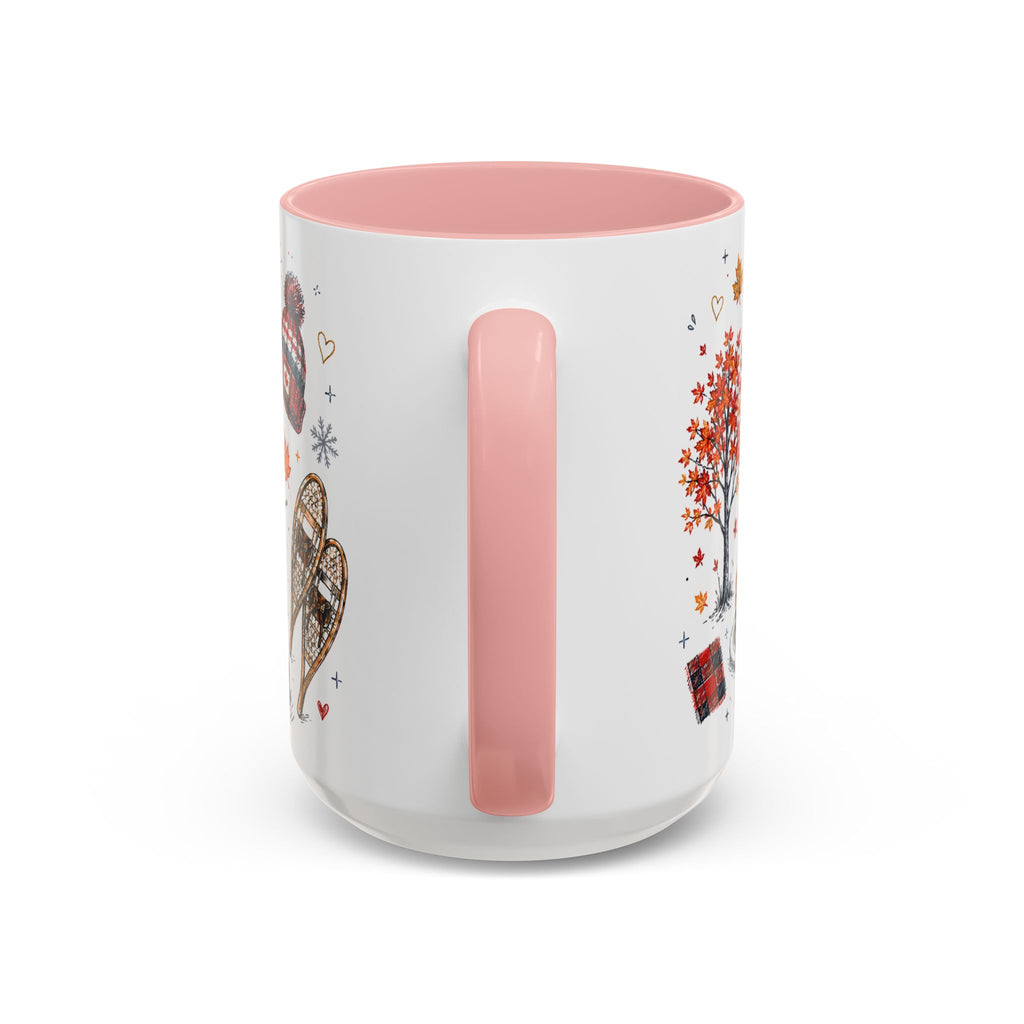 Maple Leaf Forever Coffee Mug | Canadian Pride Gift | Accent Color Ceramic 11oz 15oz
