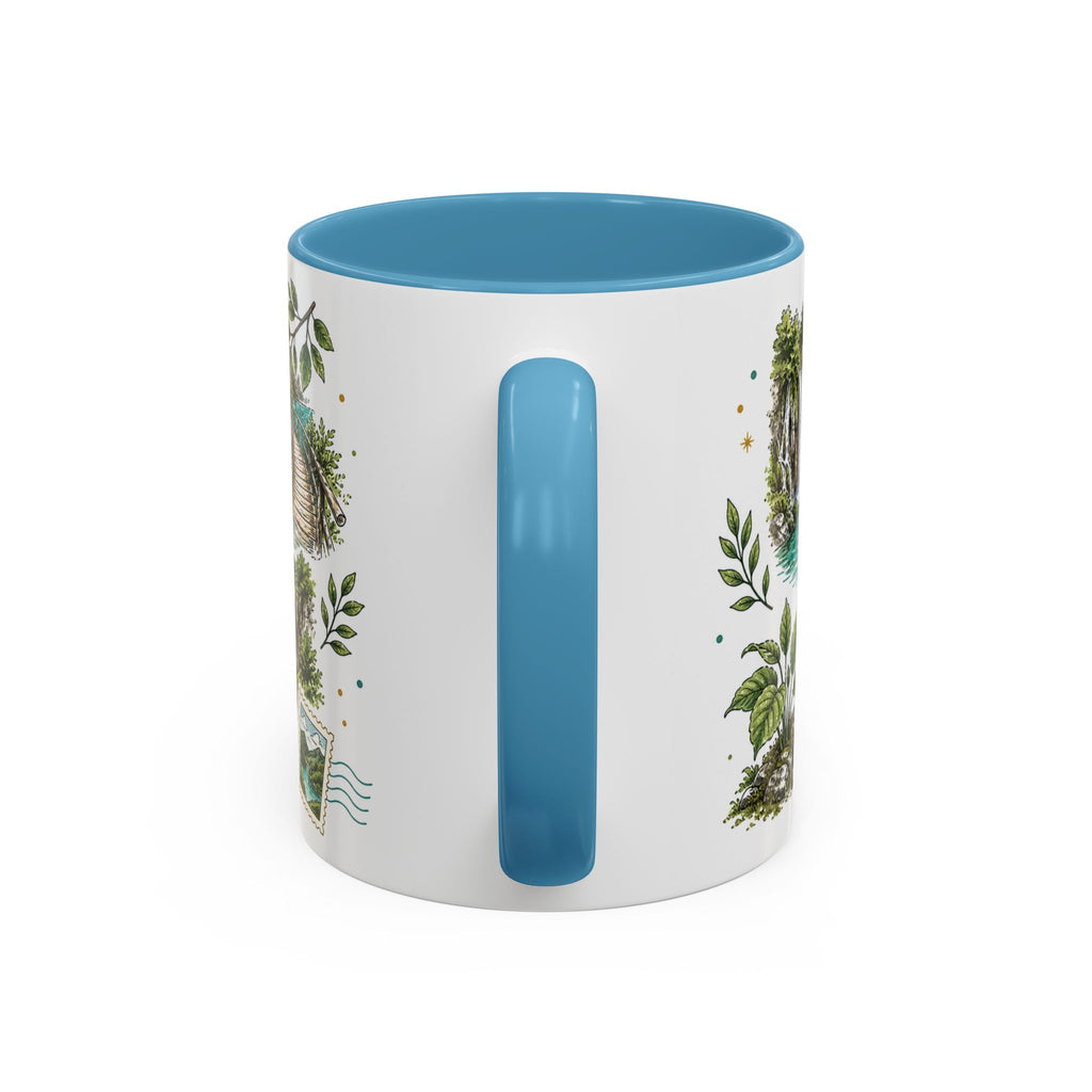 Plitvice Lakes Coffee Mug | Travel Destination Souvenir Gift | Accent Color Ceramic 11oz 15oz