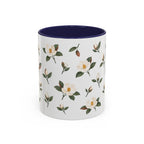 Louisiana Magnolia Mug, State Flower Floral Coffee Cup, 11oz Botanical Gift