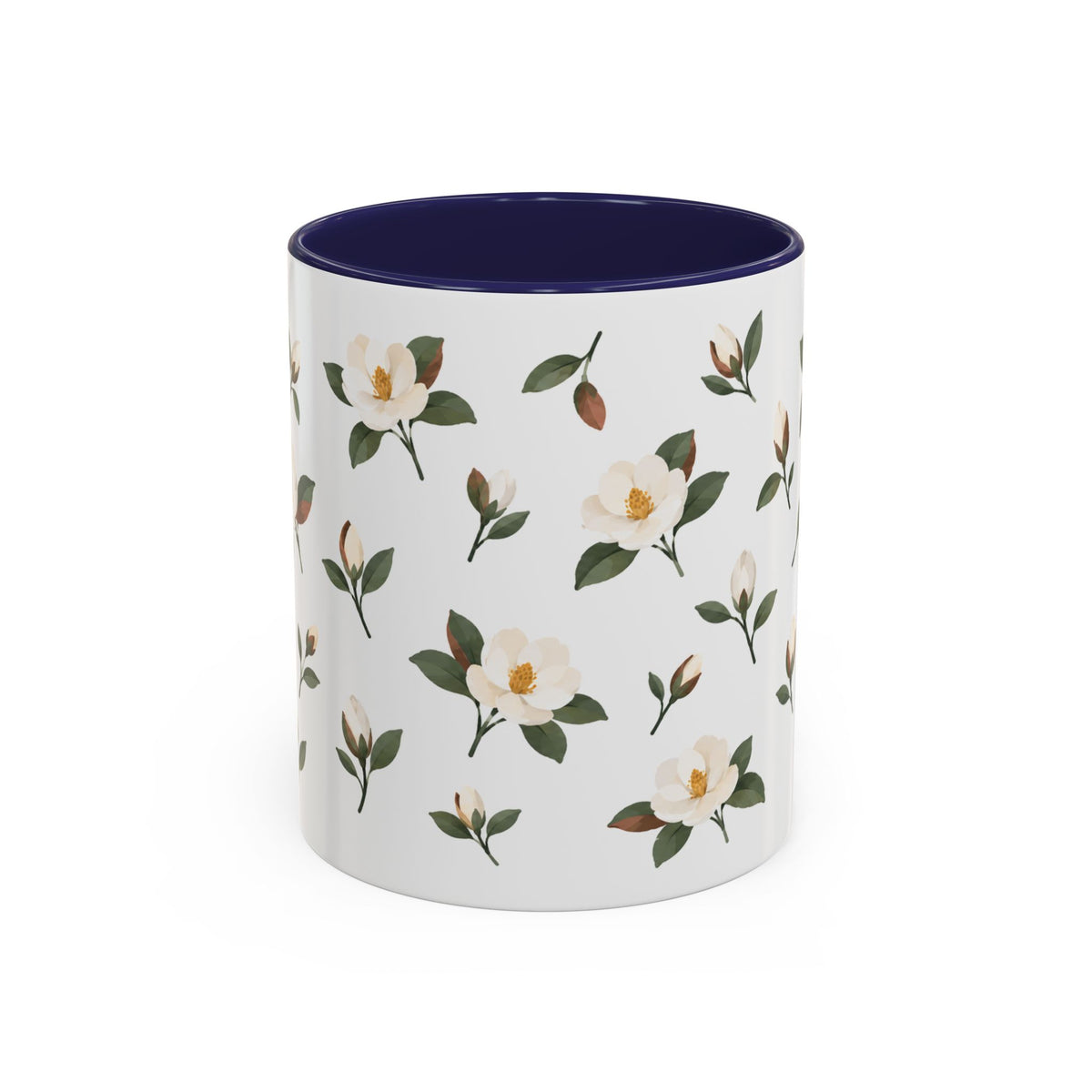 Louisiana Magnolia Mug, State Flower Floral Coffee Cup, 11oz Botanical Gift