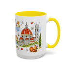 Florence Travel Mug | European City Souvenir Accent Coffee Mug | 11oz 15oz Ceramic Cup