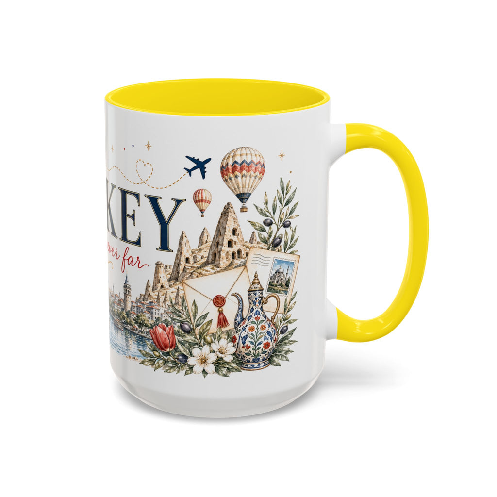 Turkey Home Country Mug | Moving Away Gift | Long Distance Friendship | 11 oz 15 oz Accent Mug