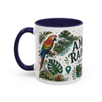 Amazon Rainforest Coffee Mug | Travel Destination Souvenir Gift | Accent Color Ceramic 11oz 15oz