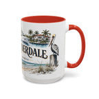 Fort Lauderdale Coffee Mug | United States Travel Souvenir | Vintage Illustrated City Gift | 11 oz 15 oz Accent Mug