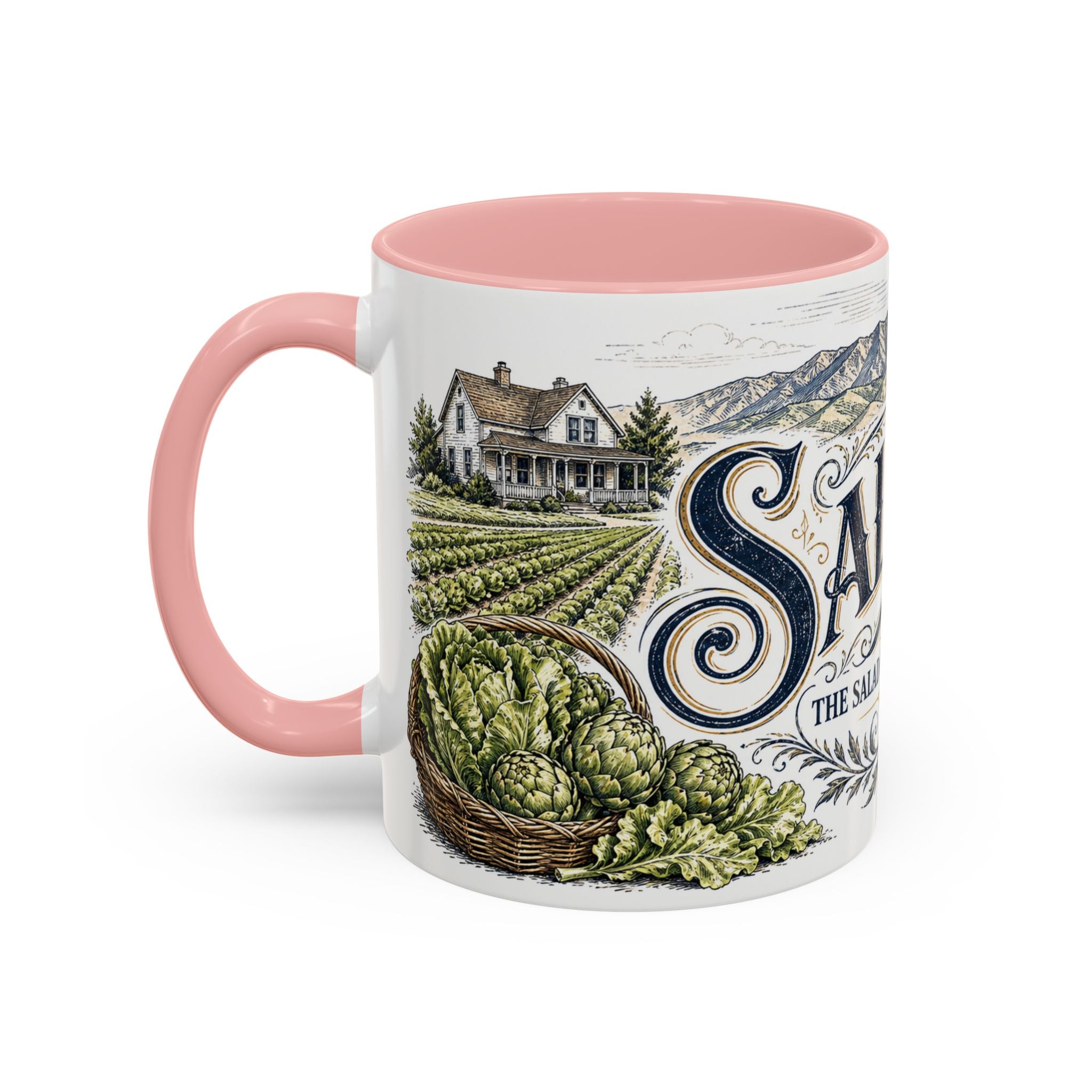 Salinas Coffee Mug | United States Travel Souvenir | Vintage Illustrated City Gift | 11 oz 15 oz Accent Mug