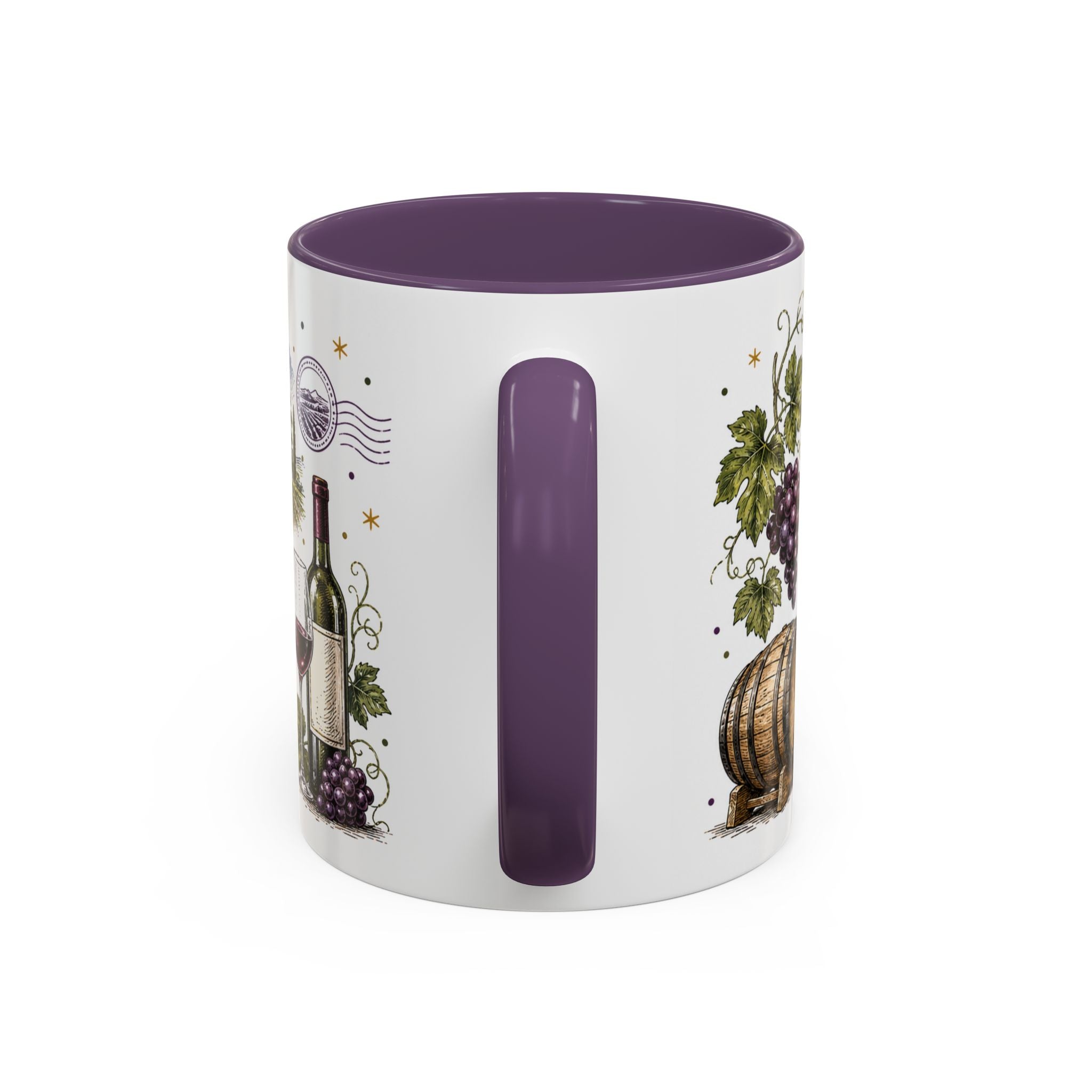 Cape Winelands Coffee Mug | Travel Destination Souvenir Gift | Accent Color Ceramic 11oz 15oz