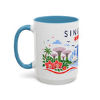 Singapore Coffee Mug | Travel Souvenir Accent Mug | Country Gift Ceramic Cup 11oz 15oz
