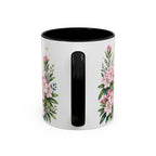 West Virginia State Map Mug | Appalachian Bridge, Rhododendron Accent Coffee Cup