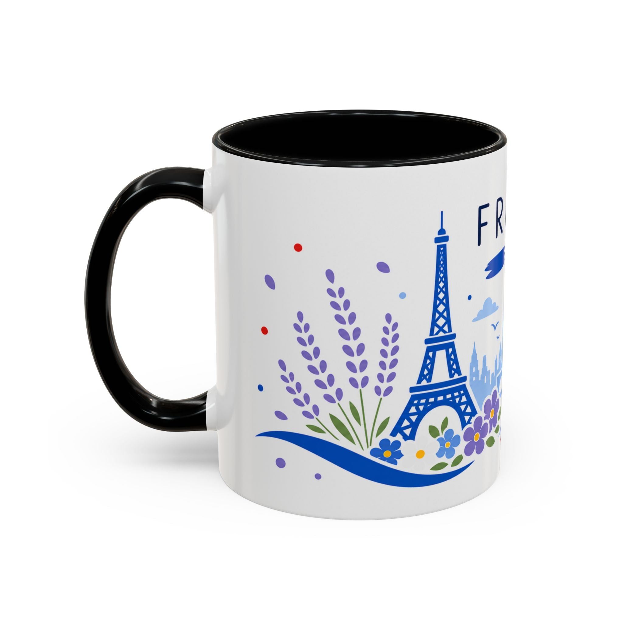 France Coffee Mug | Travel Souvenir Accent Mug | Country Gift Ceramic Cup 11oz 15oz
