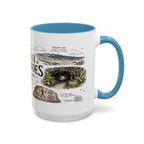 Hawaii Volcanoes National Park Coffee Mug | Hawaii Big Island Lava Volcano Gift | Accent Color Ceramic 11oz 15oz