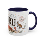 Uluru Coffee Mug | Travel Destination Souvenir Gift | Accent Color Ceramic 11oz 15oz
