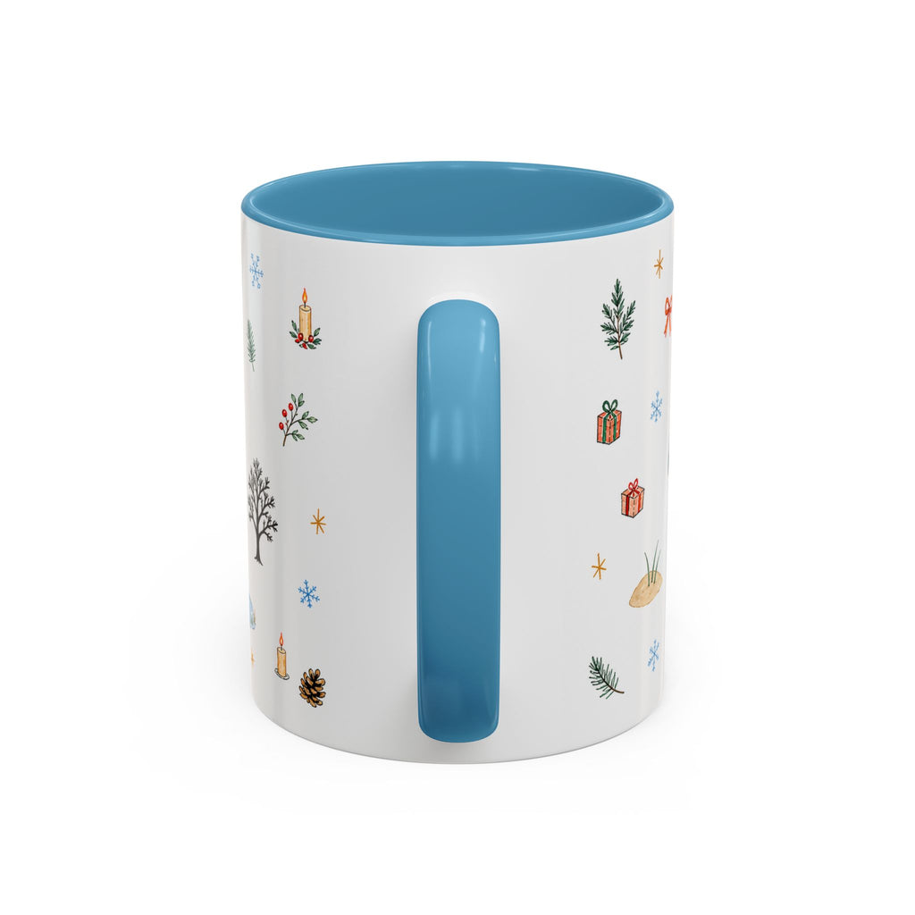 Indiana Dunes National Park Christmas Mug | Watercolor Travel Souvenir | Holiday Gift | Accent Ceramic Coffee Cup 11oz 15oz